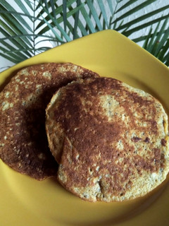 Una foto de Pancakes de banano, avena y chía