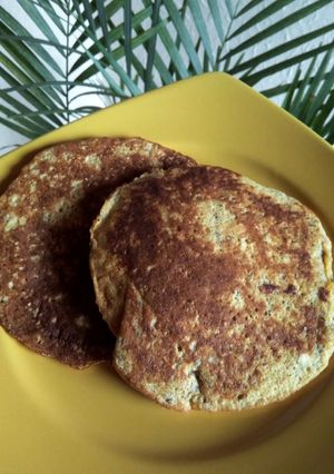 Una foto de Pancakes de banano, avena y chía