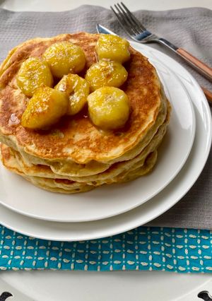 A picture of My banana pancakes.