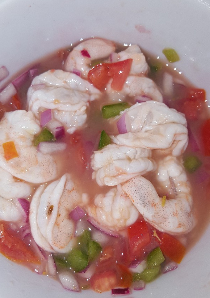 Una foto de Ceviche de camarones