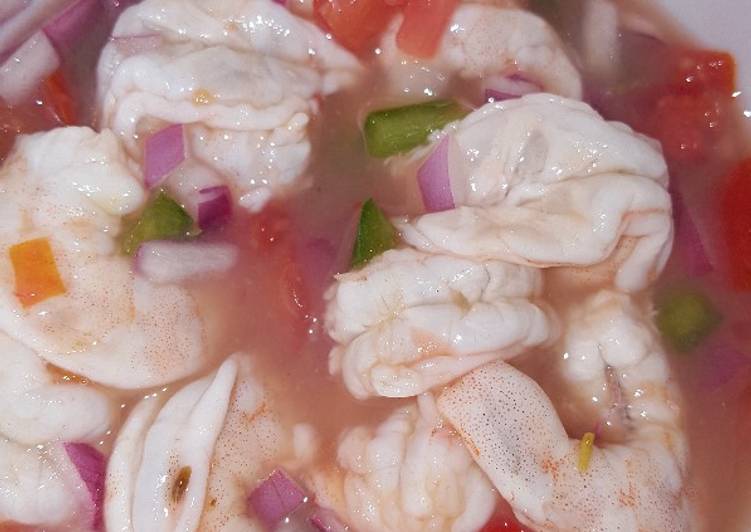 Ceviche de camarones