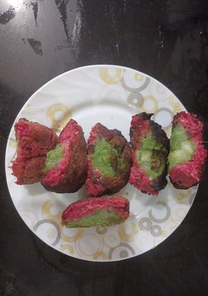 A picture of Pink green Farali Surprise.