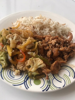 Una foto de Pollo a la teriyaki