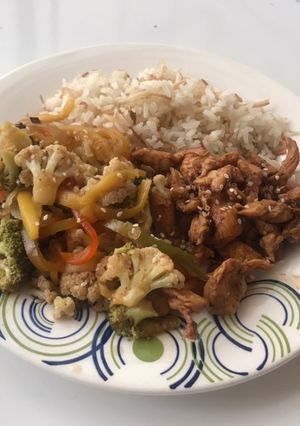 Una foto de Pollo a la teriyaki