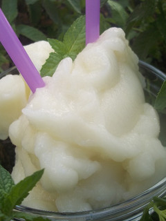 Una foto de Helado de melón dulce (Thermomix)