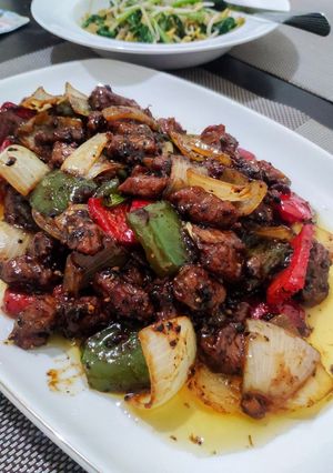 Foto resep Sapi lada hitam (beef blackpepper) ala resto