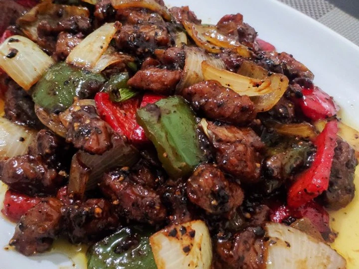 Langkah Mudah untuk Membuat Resep Sapi lada hitam (beef blackpepper) ala resto Anti Ribet, Enak