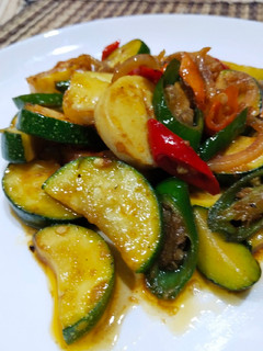 Foto resep Tumis Zucchini Tofu
