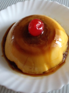 Una foto de Flan de miel al brandy