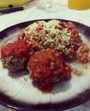 Albóndigas de lentejas con arroz