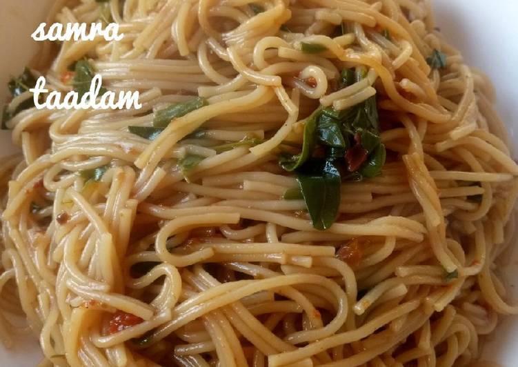 Easiest Way to Make Tasty Spaghetti with moringa | So Appetizing Food Recipe From My Kitchen
