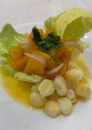 Una foto de Ceviche de mango