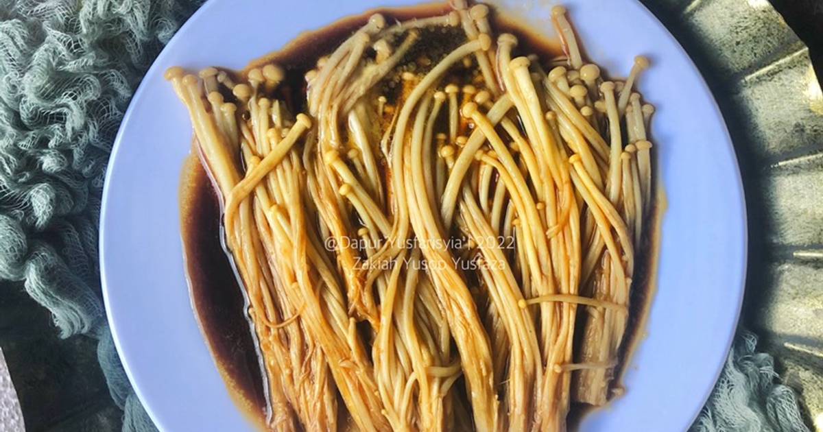 Resipi Enoki Butter Kicap 1 Minit! oleh Dapur Yusfarisyia Cookpad