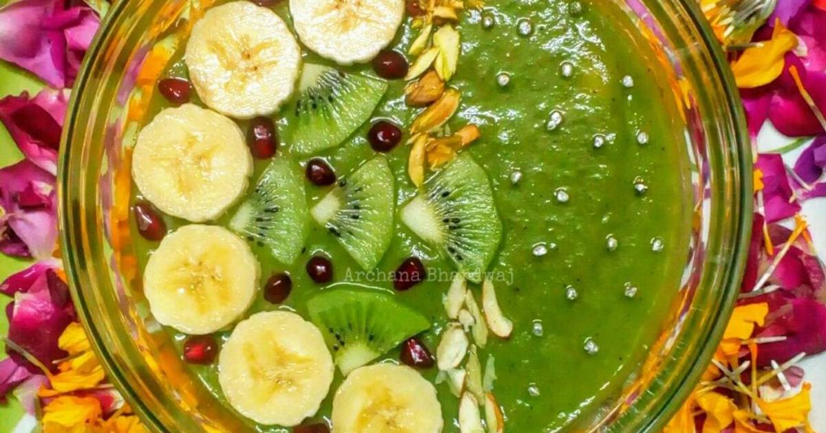 Kiwi Green Smoothie Recipe By Archana Bhardwaj - Cookpad