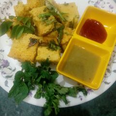 A picture of Instant Dhokla.
