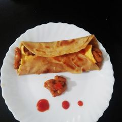 A picture of Rajma roll.