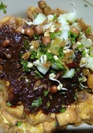 Foto resep Tahu telur bumbu kacang petis