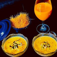 A picture of Mango Vermicell kheer/ Mango Payasam.