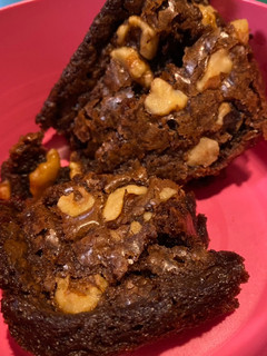 A picture of Chocolate fudge brownies.