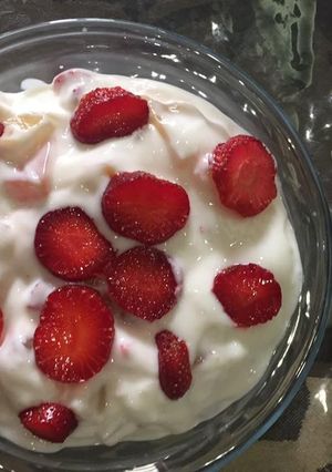 A picture of Cocktail desert 🍹.