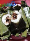 Lemper serundeng daging