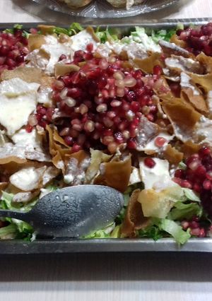 صورة لوصفة فتوش الباذنجان