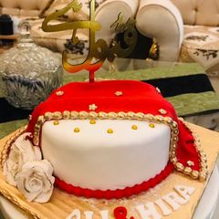 A picture of Nikka themed cake.