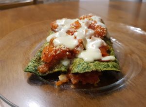 Una foto de Canelones de espinaca sin harina de trigo y sin leche