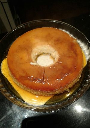 Una foto de Flan de limón