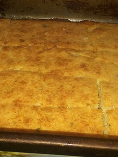 Una foto de Fainá de queso gustoso