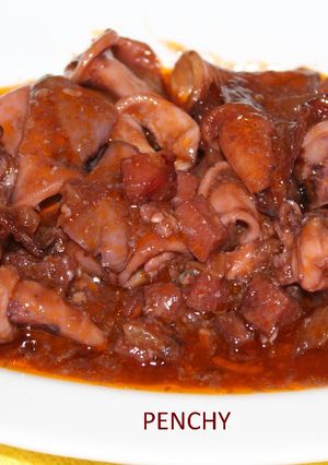 Foto principal de Chipirones con jamón ibérico en salsa
