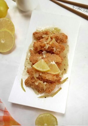Foto resep Garlic Lemon Sauce Chicken Tender