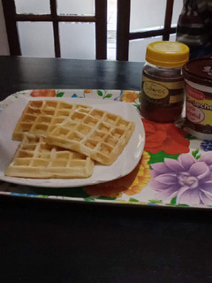 Una foto de Waffles sin manteca