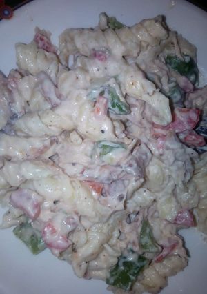 A picture of Creamy cheese macroni.