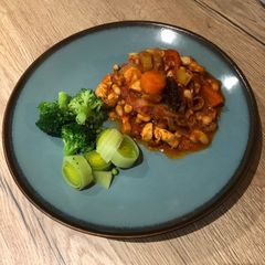 A picture of The best chicken and bean casserole.