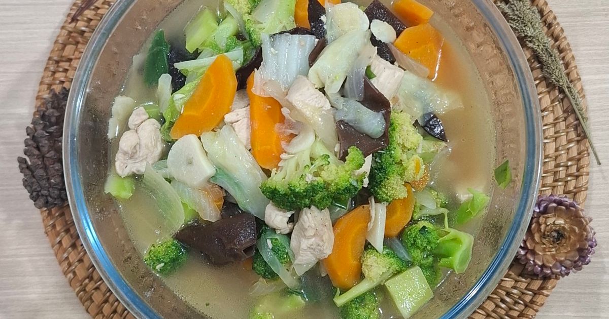 Capcai Ayam Kuah Kental (Gurih dan Kaya Bumbu)