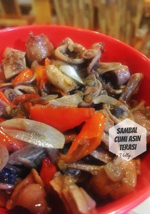 Foto resep Sambal Cumi Asin Terasi
