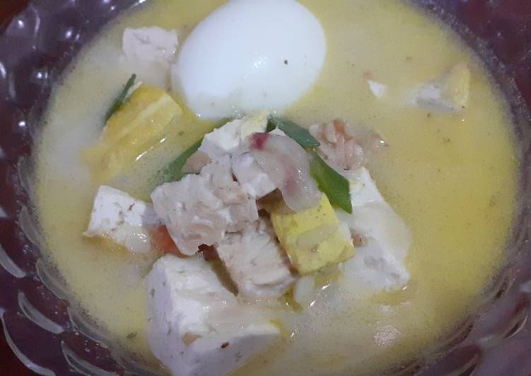 Resep Lodeh telur tempe tahu Anti Gagal