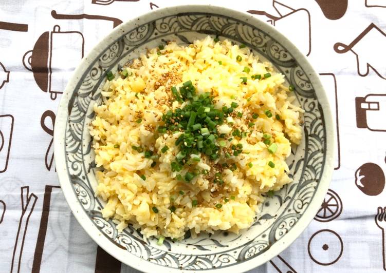 Egg fried rice for breakfast