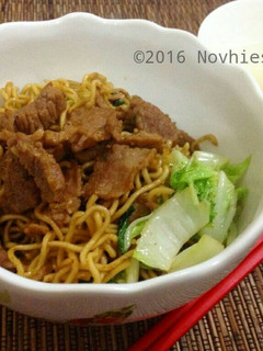 Foto resep Beef Noodles / Lo Mein Sapi