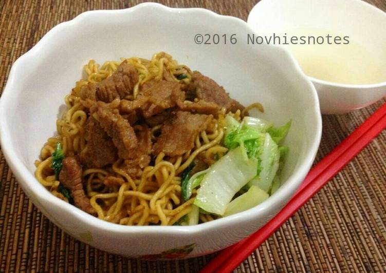 Resep Beef Noodles / Lo Mein Sapi, Enak Banget