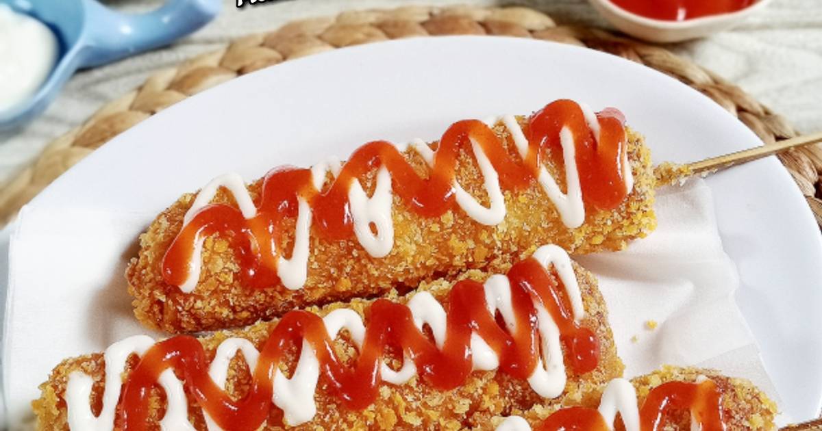 Resep Corndog roti tawar oleh MomsQueenKitchen - Cookpad