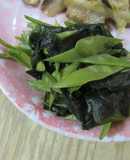 日式醬油醋煮荷蘭豆海帶芽