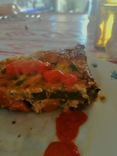 Una foto de Budin de zanahorias y judías verdes