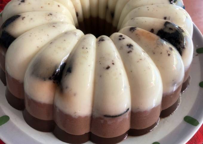 Resep Puding Lapis Oreo Milo Cokelat Oleh Bertyyy6 Cookpad