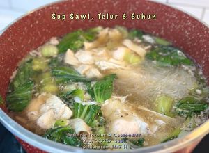 Gambar Sup Sawi, Telur & Suhun