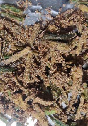A picture of Kurkure Bhindi.
