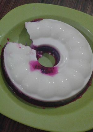Foto resep Puding Buah Naga Susu