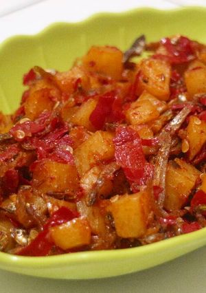 Foto resep Kentang vs teri sambalado #BikinRamadanBerkesan