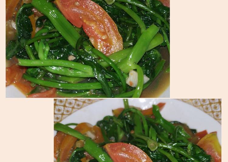 Kangkung tumis saos tiram